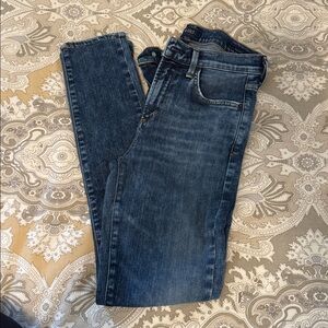 Agolde sophie jeans distressed at knees size 26 stretch skinny